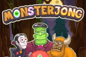 Ba quái vật hoạt hình đứng trước một khu rừng, với chữ MONSTERJONG ở phía trên