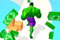 Phá tường khi bạn tăng cơ trong trò chơi chạy cơ bắp vui nhộn