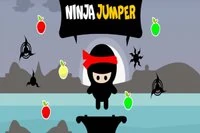 Điều khiển ninja nhảy để thu thập trái cây và tránh vũ khí