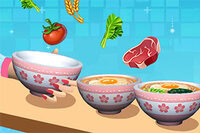 Noodle Stack Runner là game parkour vui nhộn