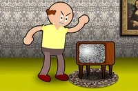 Đập TV cho đến khi phá hỏng nó