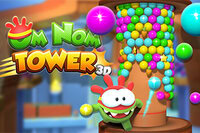 Pop, bắn và chinh phục tháp trong Om Nom Tower 3D – cuộc phiêu lưu