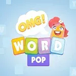 Hình ảnh có nền xanh nhạt với các khối chữ màu sắc OMG!
