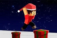 Thực hiện các pha nhào lộn tuyệt vời trong Parkour Block Christmas