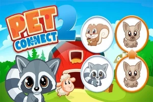 Một hình ảnh hoạt hình với một chú gấu trúc, một chú cừu trước một nhà kho đỏ, và các hình tròn chứa động vật nhỏ đáng yêu trên nền trời xanh