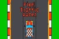 Tránh xe để đi xa hơn trong Pixel Traffic Racer