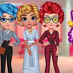 Ba nhân vật nữ trong trang phục thời trang thập niên 80 đứng cạnh nhau với dòng chữ Popular 80s Fashion Trends