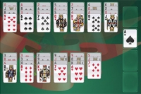Di chuyển tất cả các lá bài lên nền tảng từ Át đến K.
