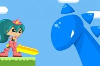 Giúp cô ấy đánh bại đối thủ trong trò chơi nhảy và chạy đầy màu sắc này!