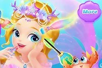 Công chúa dễ thương thích quần áo và trang điểm đẹp