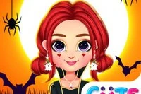 Chào mừng đến với game Rainbow Girls Halloween Salon