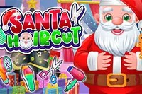 Trò chơi Santa Haircut mang đến hình ảnh vui nhộn của Santa cắt