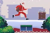 Santa giờ giao quà bằng parkour