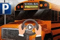 Trò chơi đỗ xe School Bus 3D có phong cách cổ điển với mười