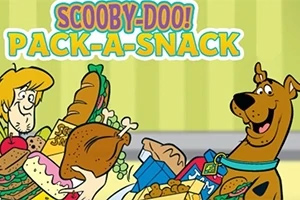 Scooby-Doo! Pack-a-Snack Shaggy và Scooby-Doo đang cầm nhiều đồ ăn trong một khung cảnh vui nhộn