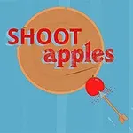 Tiêu đề Shoot Apples với hình mũi tên bắn trúng quả táo trước tấm bia nhắm bắn