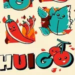 Hình ảnh các nhân vật hoạt hình như trái ớt, quả cherry và chiếc lá với biểu cảm vui nhộn, cùng dòng chữ SHUIGO 2