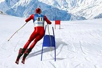 Trò chơi Slalom Ski Simulator có 12 cấp độ khó khác nhau