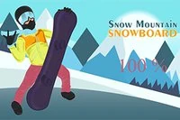 Nhảy vượt chướng ngại vật trong game trượt tuyết chạm một