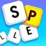 Các khối chữ với các chữ cái S, P, E, L, L nằm trên nền xanh dương