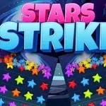Hình ảnh với dòng chữ Stars Strike phía trên và các ngôi sao nhiều màu sắc xếp thành từng hàng bên dưới
