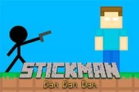 Stickman tiêu diệt tất cả zombie khối