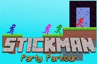 Stickman Party, game cho 4 người bạn chơi, chia thành 2 nhóm 2 người