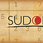 Hình ảnh có chữ SUDOKU với nền là lưới số nhiều màu sắc