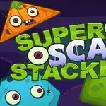Hình ảnh với chữ Super Scary Stacker và những nhân vật hoạt hình dễ thương có mắt to