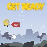 Hình ảnh một máy bay màu vàng đang bay giữa nền trời xanh với chữ GET READY và hai nút TAP