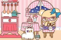 Chú gấu bông này muốn tổ chức một buổi tiệc trà vui vẻ