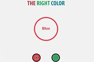 Vòng tròn đỏ với chữ Blue bên trong và hai nút bấm màu đỏ và xanh phía dưới