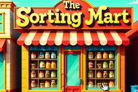 The Sorting Mart là trò xếp kệ, biến việc mua sắm thành bài tập trí não vui nhộn