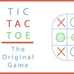 Hình ảnh có chữ TIC TAC TOE The Original Game bên trái và lưới caro với các ký hiệu X và O bên phải