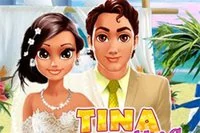 Trang điểm cho Tina thật lộng lẫy cho đám cưới trên bãi biển