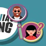 Hình ảnh có ba hình tròn chứa các nhân vật hoạt hình và dòng chữ TR!