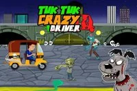 Lái tuk tuk thật nhanh để tiêu diệt zombie