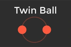 Biểu tượng có nền đen với dòng chữ Twin Ball màu trắng phía trên và hai quả cầu đỏ được nối với nhau bằng một đường tròn màu nâu