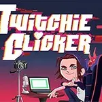 Nhân vật hoạt hình ngồi trên ghế chơi game với máy tính xách tay màu xanh lá, micro, và máy quay, nền phía sau có chữ lớn
