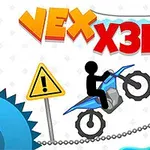 Người điều khiển xe máy vượt chướng ngại vật với biển báo nguy hiểm và gai nhọn