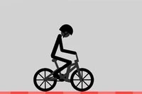 Anh ấy phải lái xe đạp làm trò bốc đầu như một thử thách.