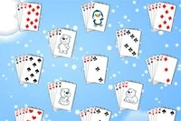 Đây là mùa đông trong trò chơi Solitaire này, tạo các chồng bài