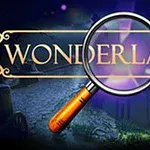 Kính lúp phóng to một phần từ Wonderland Chapter 11 trên nền tối